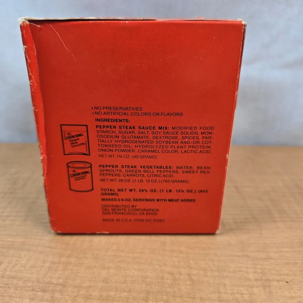 Chun King Stir Fry Kit VINTAGE for display nostalgia 29.75oz Del Monte 1984